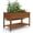 Oak, variant on Acekid Raised Garden Bed with Legs & Wheels - 48x24x30 Inch Outdoor Planter Box with Waterproof Liner & Storage Shelf - for Patio, Deck, Balcony, Backyard