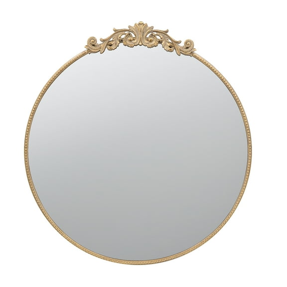 Dia Round Mirror - 36" x 39" - Gold