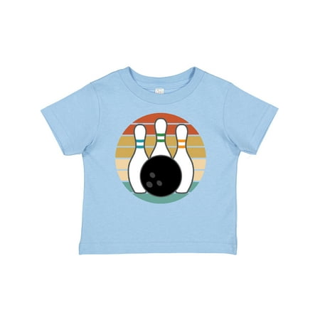 

Inktastic Bowling Pins Ball Bowler Retro Sunset Gift Baby Boy or Baby Girl T-Shirt