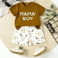 thumbnail image 2 of UYYX Outfits For Boys Ropa De NiñO Baby Boy Clothes Toddler Summer Outfit Short Sleeve T-Shirt Tee Tops Joggers Casual Shorts 2Pcs Clothing Set, 2 of 9
