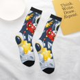 thumbnail image 4 of Goofa Astronaut And Space Pattern Children's Crew Socks, Kids' Daily Wear and Sports Socks, Breathable Socks, Sports Socks, Moisture-Wicking Socks for Children, 4 of 6