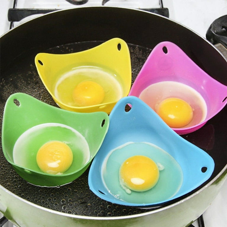 Kitchen Microwave Oven Round Shape Egg Steamer Cooking Mold Egg Poacher Egg  Tray