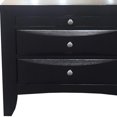 thumbnail image 3 of HomeRoots Furniture Nightstand, - Rubber Wood, Tropical Woo Black, 3 of 5