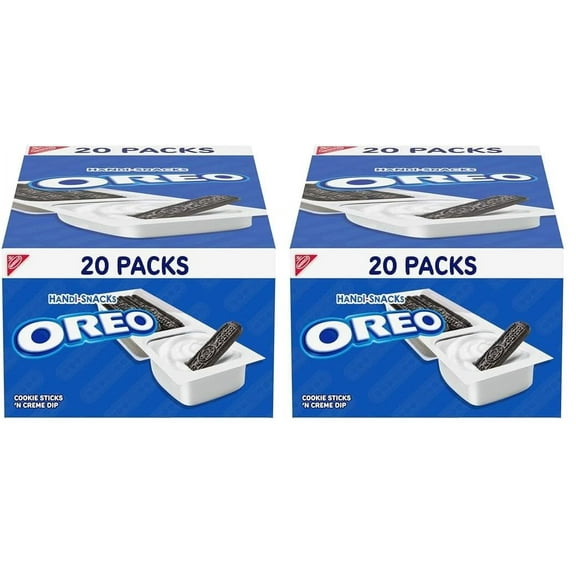Handi-Snacks OREO Cookie Sticks 'N Creme Dip Snack Packs, 20 Snack Packs