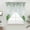 Grass Green, variant on St. Patrick's Swag Valances for Windows, Kitchen Window Curtains Over Sink, Luck Shamrock Eucalyptus Leaves Flowers Vintage Window Treatment Curtains for Living Room/Bedroom 2 Panel Sets 36"x45"