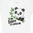 thumbnail image 4 of Inktastic My Daddy Loves Me Cute Panda Boys or Girls Baby Bodysuit, 4 of 5