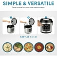 thumbnail image 3 of Aroma Housewares 20 Cup Digital Rice Cooker, Slow Cooker, Food Steamer - Black, 3 of 6