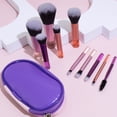 thumbnail image 2 of Portable Makeup Brush Set for Foundation Blush Eye Shadow 10Pcs Tiny Full Complete Cosmetic Brushes, 2 of 7