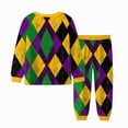 thumbnail image 7 of KPOPLK Toddler Baby Boy Clothes Carnival Print Long Sleeve Sweatshirt Pullover Tops and Jogger Pants Cute Fall Winter Outfit(4-5 Years,), 7 of 7