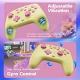 thumbnail image 6 of CHENGDAO Wireless Controller for Switch & Switch 2, Hall Effect PC Controller with 2 Programmable Back Buttons, 2.4G/Bluetooth/Wired - Cake Yellow, 6 of 7