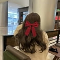 thumbnail image 5 of Recomendado: Pinza para el pelo con lazo negro y rojo, elegante y atemporal, un complemento ideal para tus peinados recogidos, 5 of 5