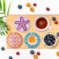 thumbnail image 2 of Posavasos para manualidades con pintura de diamantes, mariposa vívida con soporte, forma especial, 8 Uds. JShteea El nuevo, 2 of 9