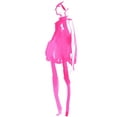thumbnail image 2 of Parker, Jennifer Paxton 13x18 Black Ornate Wood Framed with Double Matting Museum Art Print Titled - Fuchsia Street Fashion II, 2 of 4