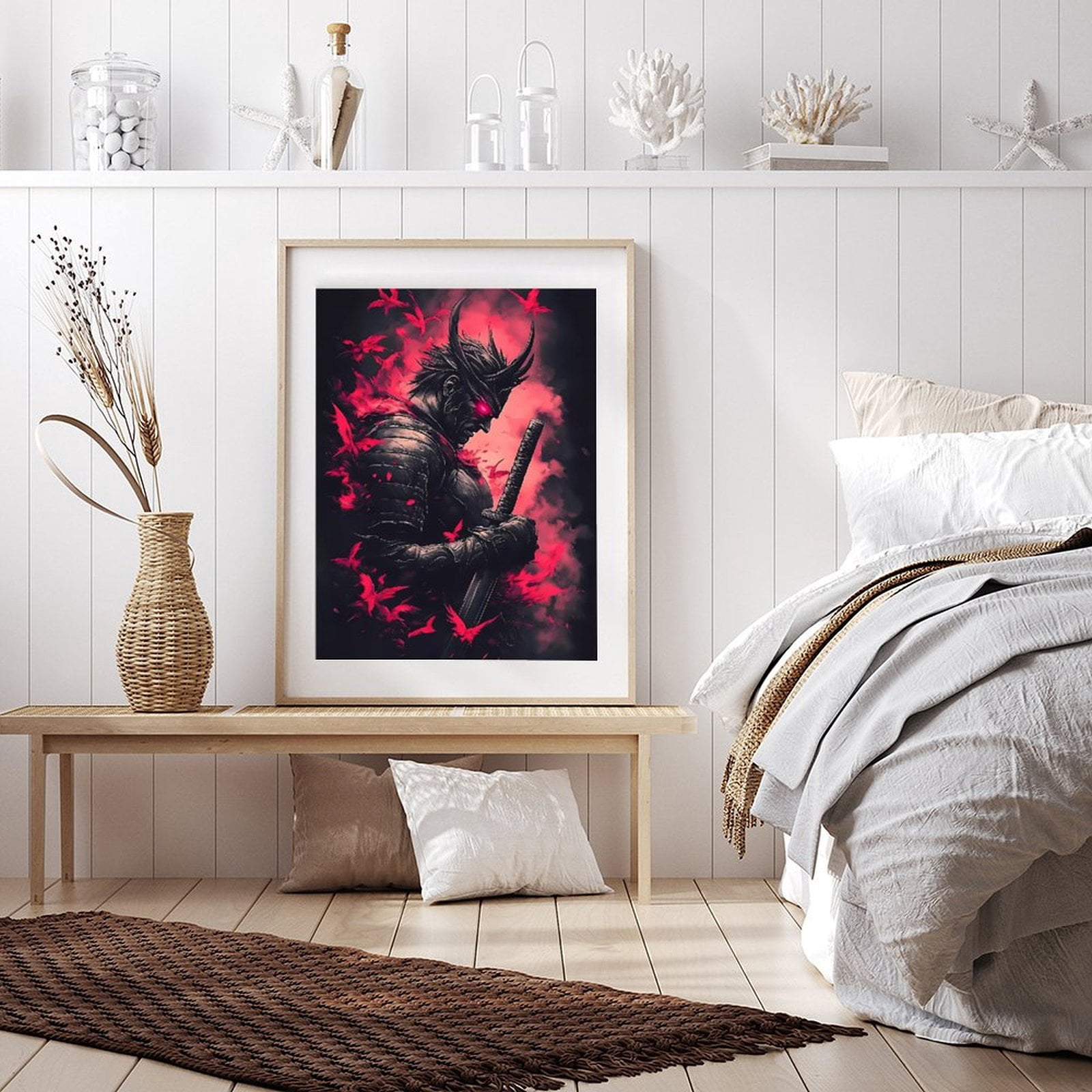 Diamond Art Kits for Adults - 5d Samurai Warrior Artistic Fantasy Design Diamond Painting for Adults, Diamond Art for Adults Beginners, Diamond Painting Kits for Adults for Home Wall Decor