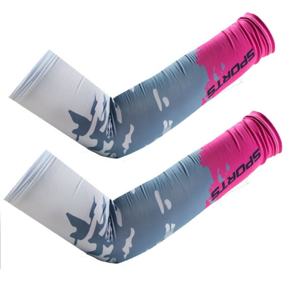 Lilgiuy Arm Sun Sleeves Compression UV Protection Men And Women Summer Sunblock Hot Pink,M Winter Fashion 2022