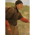 thumbnail image 2 of Max Liebermann 11x14 Black Ornate Wood Framed Double Matted Museum Art Print Titled: Reding Farmer (1894), 2 of 5