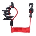 thumbnail image 1 of Outboard Engine Switch Lanyard, Flexible Operation Boat Engine Switch Lanyard Easy Installation PU  For Power, 1 of 8