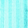 thumbnail image 1 of Ahgly Company Machine Washable Indoor Square Abstract Turquoise Blue Contemporary Area Rugs, 5' Square, 1 of 4
