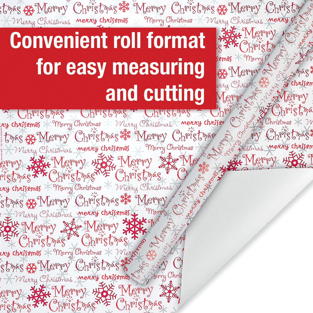 Current Christmas Script Jumbo Wrapping Paper, 23" x 28' photo 5