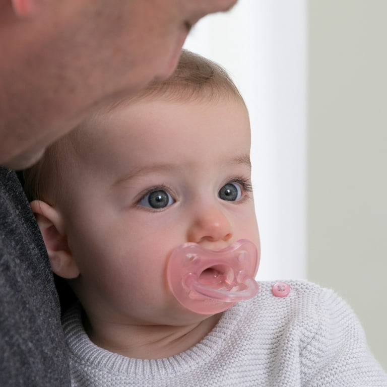 Chicco PhysioForma® One-Piece Silicone Pacifier, 0-6 Months, 2pk