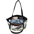 thumbnail image 5 of Koala Canvas Leather Mix Tote Bag with Twill, Sponge, Jeanette Material, 30x10.5x39cm Size, 5 of 5