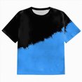thumbnail image 4 of KPOPLK Mens Casual T-Shirts Short Sleeve Lightweight Big and Tall Shirt Summer Cotton Tee Beach Crew Neck Tops 2XL-7XL(Blue,XXXXXL), 4 of 5