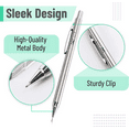 thumbnail image 4 of Mr. Pen- Mechanical Pencil, Metal, 0.7mm, 2 Pack, Drafting Pencil, Metal Mechanical Pencils, 4 of 8