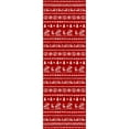 thumbnail image 2 of BERTHMEER 2'X6' Christmas Runner Rug Christmas Kitchen Runner Geometic Print Runner for Indoor Entrance Entryway Hallway Kitchen Washable Non-slip Rug,Red, 2 of 6