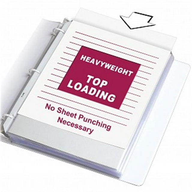 C-Line Protège-Feuilles en Polypropylène Lourd - Transparent, Boîte - 50