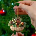 thumbnail image 3 of Adorno Navideño Acrílico Para Colgar En Forma De Cesta, Adorno Para Colgar, Adorno Divertido, Adorno Navideño Para Colgar En Casa, Fiesta Navideña, 3 of 7