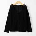 thumbnail image 2 of Vedolay Casual Tops for Women Oversized Frayed Lightweight Casual Jacket Button Down Casual Jacket,Black S, 2 of 4