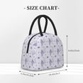 thumbnail image 2 of Fotbe Stripes and Sprigs of Lavender Pattern Lunch Bag, Insulated Lunch Box, Small Leakproof Cooler Food Lunch Containers Reusable High Capacity Lunch Tote Bags for Work, Travel, Outdoor, 2 of 6