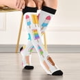 thumbnail image 5 of FREEAMG Autumn Landscape with Alone Tree on Mountain Compression Socks for Women and Men, 1 Pair, 5 of 7