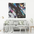 thumbnail image 2 of Yayeee Tapestry Wall Hanging for Bedroom 60" x 40" Living Room Home Wall Art Decor, Black, 2 of 7