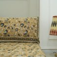 thumbnail image 7 of Fabdivine 102x112 Inch Elegant Handmade Floral Printed Bedding 100% Cotton King Size Bedsheet with 2 Pillow Covers Home Décor for Bedroom, Living Room (Kundanvan-Yellow-Grey), 7 of 7
