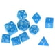 thumbnail image 2 of Dados Poliédricos De 10PCS Colores En Un Con Un D8 D10 (0-9) D10 () D10 () D12 D20 D24 Y D30. azul, 2 of 9