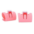 thumbnail image 2 of Portatarjetas para teléfono, 2 piezas con forma de dientes, soporte para tarjetas dentales con forma de dientes, aspecto llamativo, 2 of 8