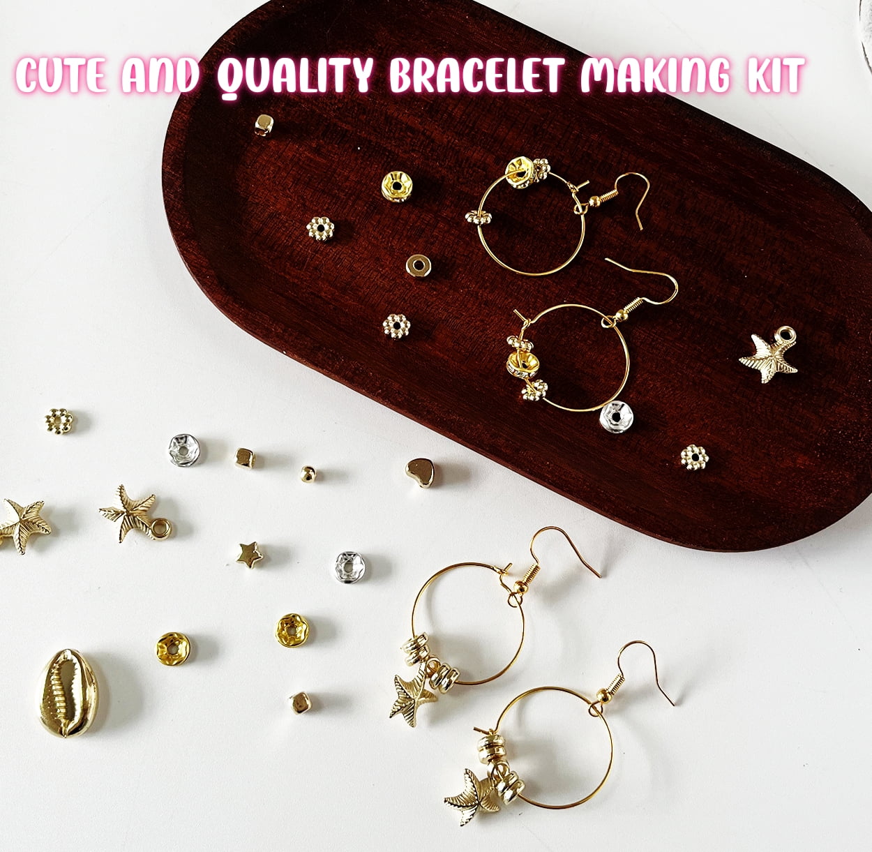 Bracelet Making Kit Clay Beads for Jewelry Making including Letter Beads Bracelet Charms for Adults Crafts for Christmas Birthday Easter Halloween 5691 Pcs