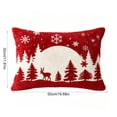 thumbnail image 3 of Christmas Tree Pillow Cover 12 x 20 Inch, Xmas Decorations, Soft Plush Faux Fur Holiday Winter Decorative Throw Pillows for Sofa Bedroom Bed Home Décor(C), 3 of 6
