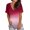 Wine tops for women 2024, variant on Pimelu Womens Shirts Tee Tops for Women Fashion Gradient Print Summer V Neck Short Sleeve Tunic Shirts Ladies Comfy Workout Loose Fit Blouses Womens Tshirts