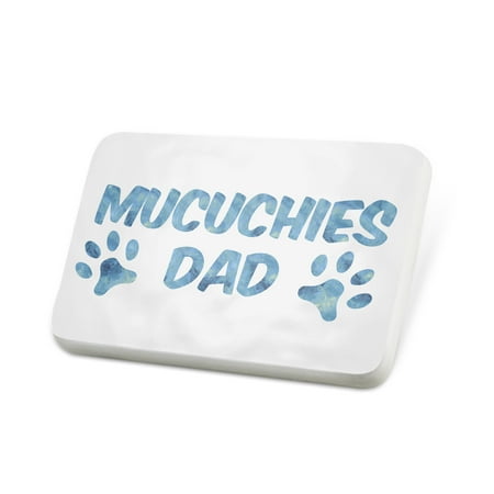 Porcelein Pin Dog & Cat Dad Mucuchies Lapel Badge – NEONBLOND