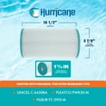 thumbnail image 3 of Hurricane 4 Pk Elite Aseptic Cartridge Filter for C-6430RA, PWK30-M, & FC-3915-M, 3 of 7