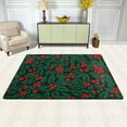 thumbnail image 2 of SKYSONIC Berry Holly Mistletoe Non-Slip Area Rug, Winter Christmas Floor Carpet Comfort Floor Mats Decor for Indoor Front Porch,Living Room, Bedroom,Kitchen,72"x48", 2 of 7