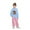 1#Blue, variant on Byoo Toddler Girl's Capybara Print Hoodie Relaxed Fit Hooded Sweatshirt Long Sleeve Pullover