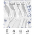 thumbnail image 5 of Blue Spring Floral Wrap Around Bed Skirts for King Bed 18" Drop, Bed Skirt with Adjustable Elastic Belt Dust Ruffle Bed Valance for Bedroom Hotel Luxury Summer Flowers Botanical Bed Frame Cover, 5 of 7