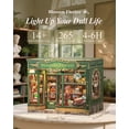 thumbnail image 2 of Kit de libros para hacer tú mismo con forma de casa de muñecas en miniatura, cutefun Blossom Florists, 2 of 9