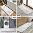 thumbnail image 6 of White Gold Geometric Marble Kitchen Rug Mat,Kitchen Runner Rugs Non Skid Washable,Decorative Kitchen Floor Mats for Kitchen,Sink,Laundry,17"x47.2", 6 of 7