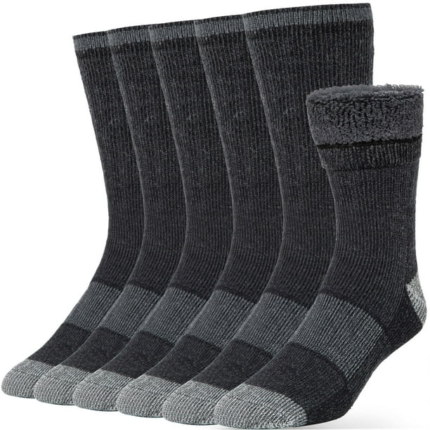 Calcetines Alvada ML de lana térmica cálida y transpirable, color carbón