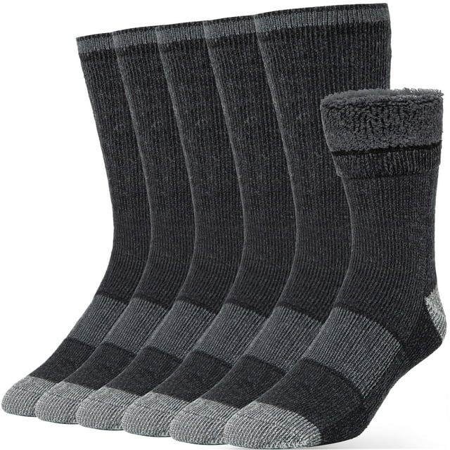 Calcetines Alvada ML de lana térmica cálida y transpirable, color carbón