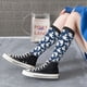 thumbnail image 5 of Fotbe Shark Calcetas Divertidas Estampadas para Hombre y Mujer, Calcetas de Algodón hasta la Rodilla para Caminar, Correr, Enfermería y Embarazo, 5 of 6